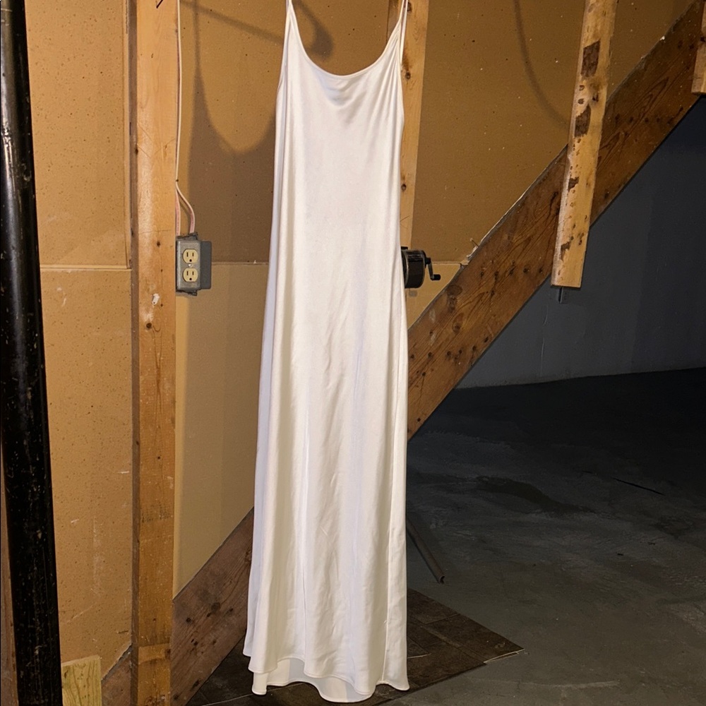 Elegant White Slip Dress